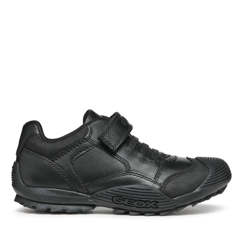 Halbschuhe Geox Jr Savage J0424B 043ME C9999 S Schwarz