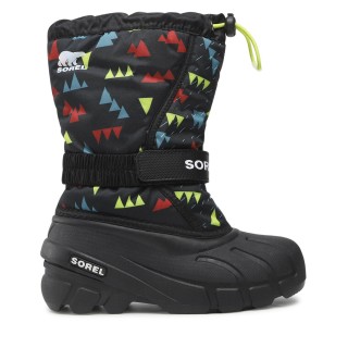 Schneeschuhe Sorel Youth Flurry Print NY3504 Schwarz