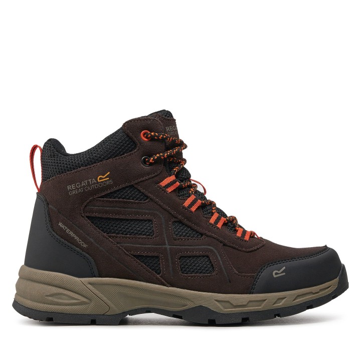 Trekkingschuhe Regatta VendeavorSuede Bt RMF836 Dunkelrot
