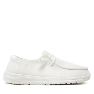 Halbschuhe Hey Dude Wendy Slub Canvas 40063-100 Weiß