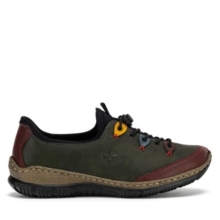 Halbschuhe Rieker N3271-54 Grün