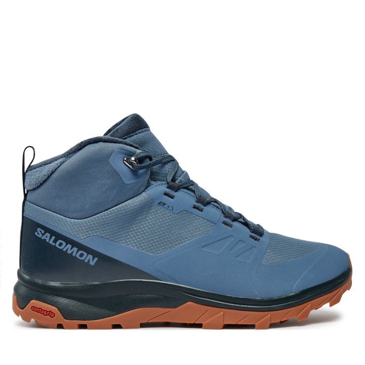 Trekkingschuhe Salomon Outsnap Cswp L47289800 Blau