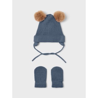 Set Mütze und Handschuhe NAME IT 13206459 Blau