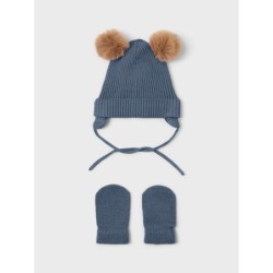 Set Mütze und Handschuhe NAME IT 13206459 Blau