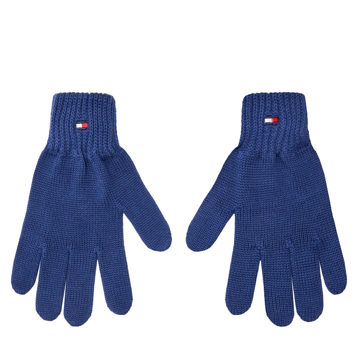 Kinderhandschuhe Tommy Hilfiger Small Flag AU0AU01657 Blau