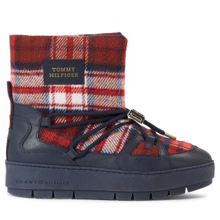Schneeschuhe Tommy Hilfiger Tartan Snowboot FW0FW07612 Blau