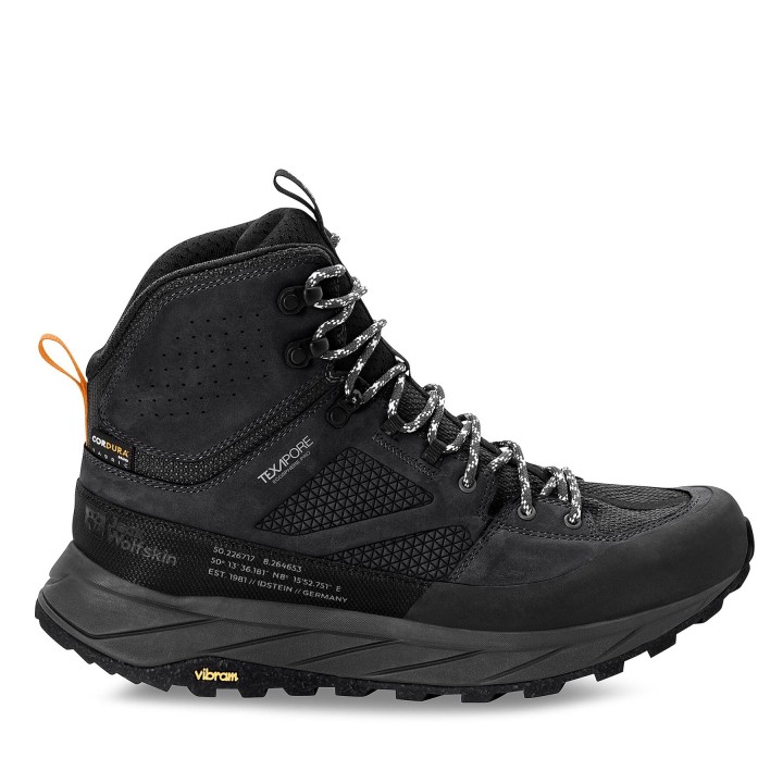 Trekkingschuhe Jack Wolfskin Terraquest Texapore Mid M 4056381 Schwarz
