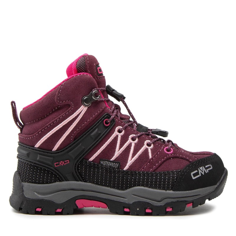 Trekkingschuhe CMP Kids Rigel Mid Trekking Shoe Wp 3Q12944 Dunkelrot