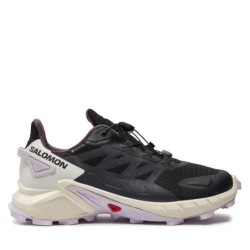 Laufschuhe Salomon Supercross 4 Gore-Tex L47461800 Schwarz