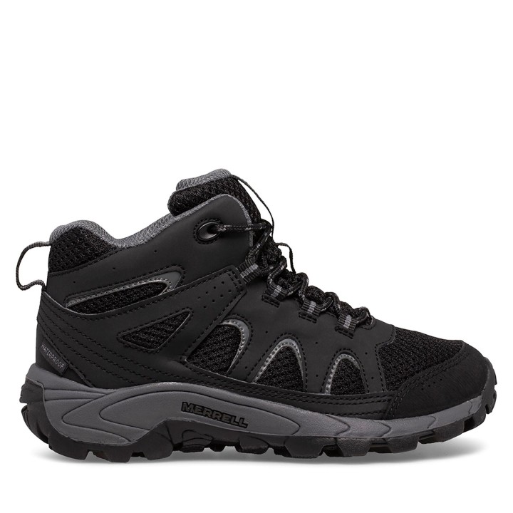 Trekkingschuhe Merrell Oakcreek Mid Lace Wtrpf Mk265426 Schwarz