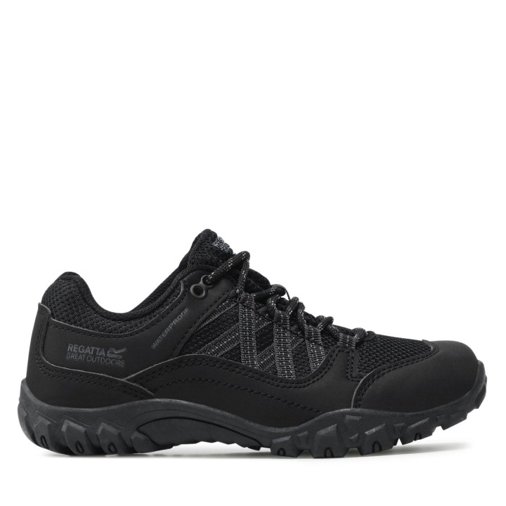 Trekkingschuhe Regatta Edgepoint Jnr RKF623 Schwarz