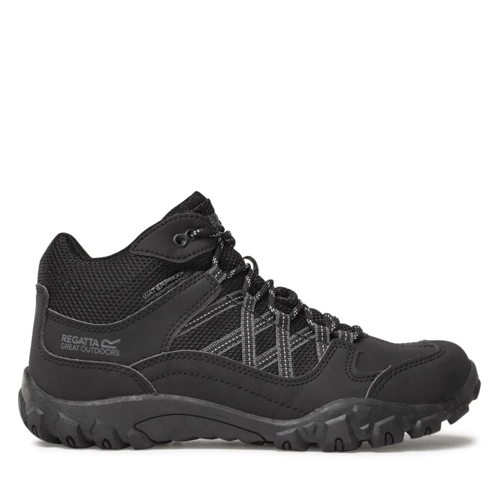 Trekkingschuhe Regatta Edgepoint Mid Wp RMF622 Schwarz