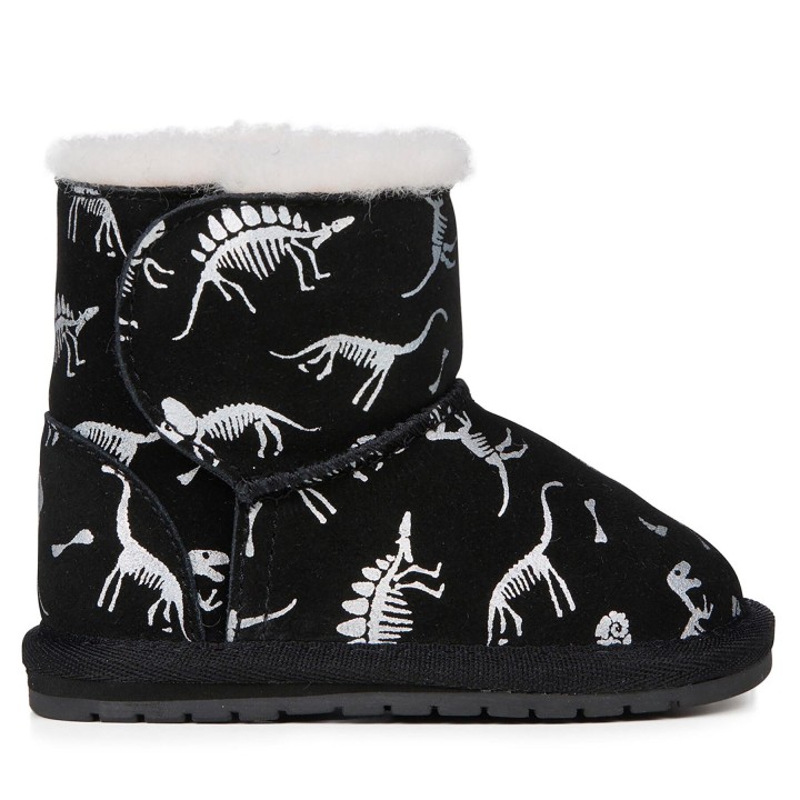 Schneeschuhe EMU Australia Toddle Reflective Dino B12966 Schwarz