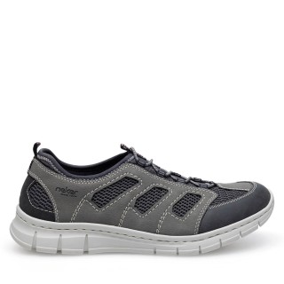 Halbschuhe Rieker B7762-45 Grau