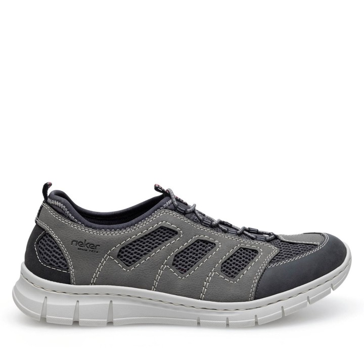 Halbschuhe Rieker B7762-45 Grau