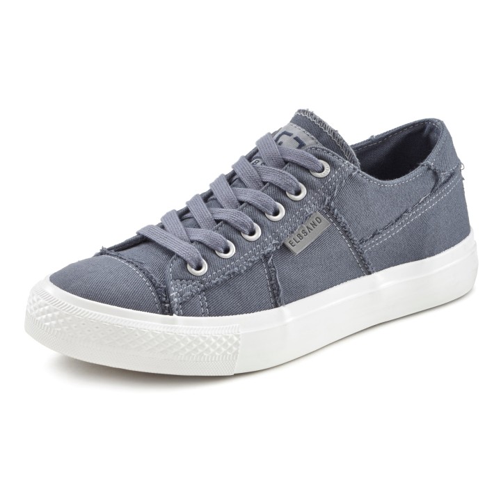 Elbsand Sneaker "Schnürschuh", Schnürhalbschuh, Freizeitschuh aus Textil, Used-Look VEGAN