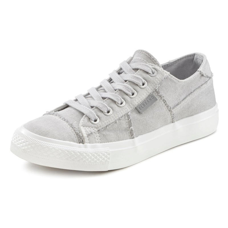 Elbsand Sneaker "Schnürschuh", Schnürhalbschuh, Freizeitschuh aus Textil, Used-Look VEGAN