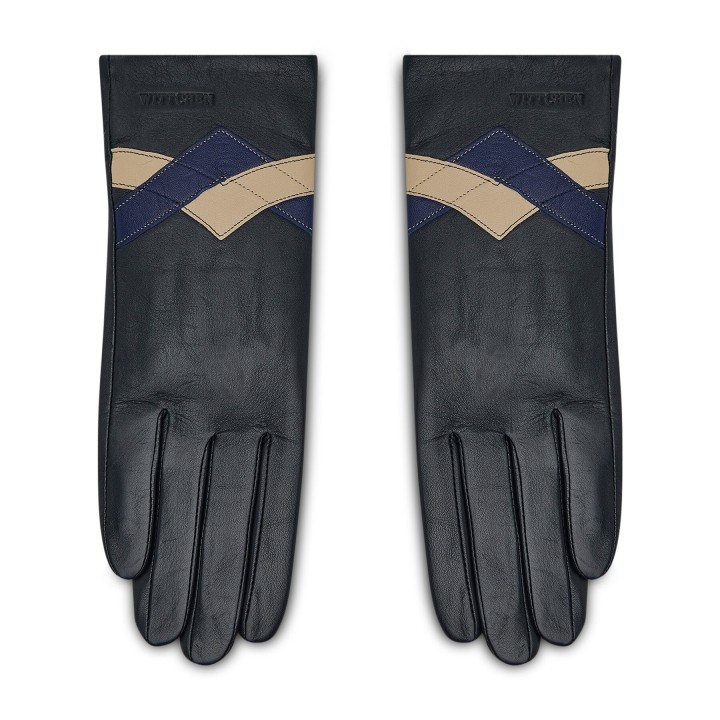 Damenhandschuhe WITTCHEN 39-6-645-GC Dunkelblau