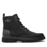 Schnürschuhe Calvin Klein Jeans Eva Boot Mid Laceup Mix Mtr YM0YM00982 Schwarz