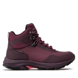 Trekkingschuhe Halti Fara Mid 2 Dx W Walking Shoe 054-2623 Dunkelrot