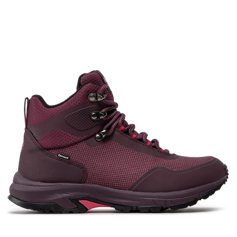 Trekkingschuhe Halti Fara Mid 2 Dx W Walking Shoe 054-2623 Dunkelrot