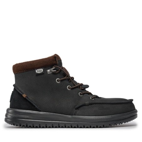 Schnürschuhe Hey Dude Bradley Boot Leather 40189-001 Schwarz