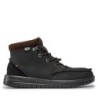 Schnürschuhe Hey Dude Bradley Boot Leather 40189-001 Schwarz