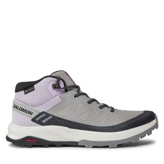 Trekkingschuhe Salomon Outrise Mid GORE-TEX L47160600 Grau
