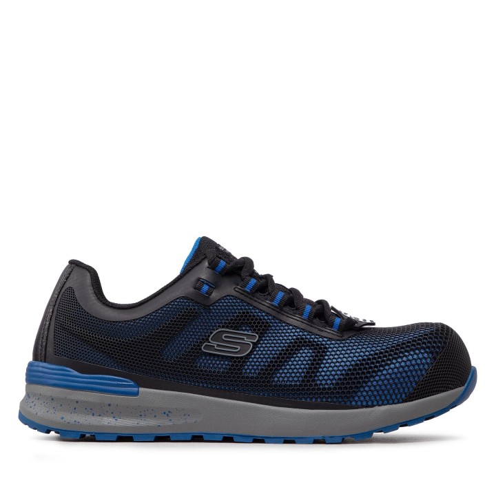 Halbschuhe Skechers Bulklin 77180EC/BLU Schwarz