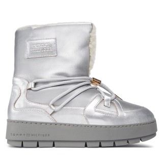 Schneeschuhe Tommy Hilfiger Tommy Essential Silver Snowboot FW0FW07506 Grau