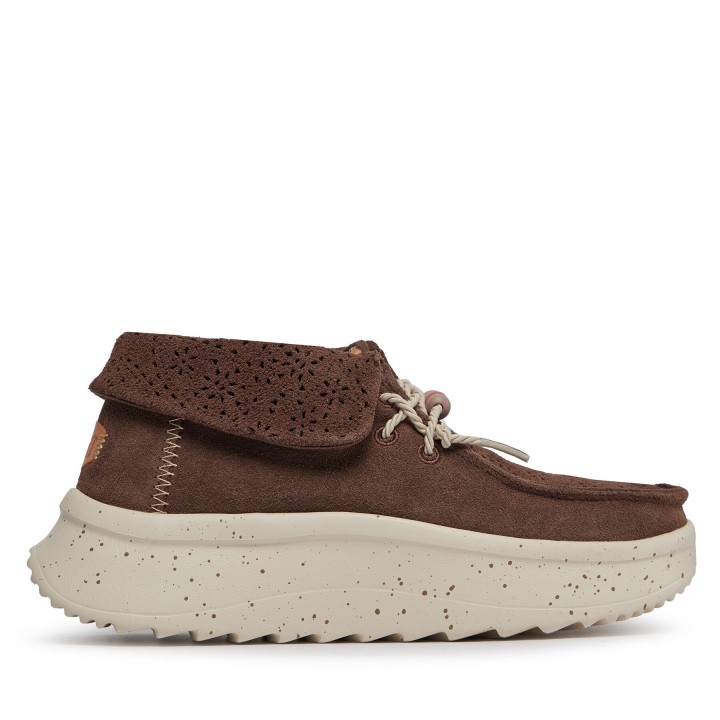 Halbschuhe Hey Dude Wendy Peak Fold Boot Suede 40256-204 Braun