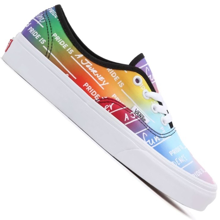 Vans Authentic Pride Rainbow True White