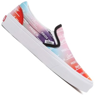 Vans Classic Slip On Pride Rainbow True White