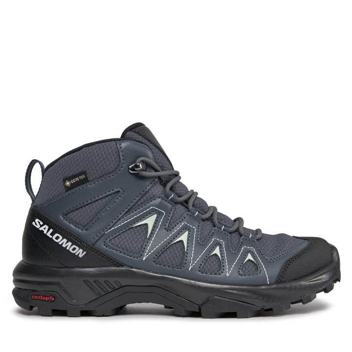 Trekkingschuhe Salomon X Braze Mid GORE-TEX L47181100 Schwarz