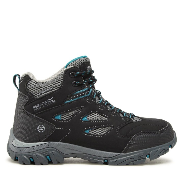 Trekkingschuhe Regatta Lady Holcomber Iep Mid RWF573 Schwarz