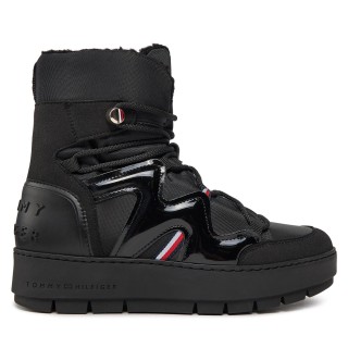 Schneeschuhe Tommy Hilfiger Patent Snowboot FW0FW07852 Schwarz