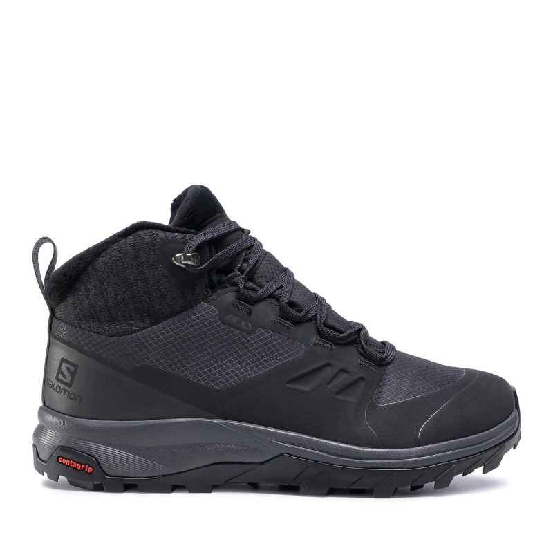 Trekkingschuhe Salomon Outsnap Cswp W 411101 20 V0 Schwarz