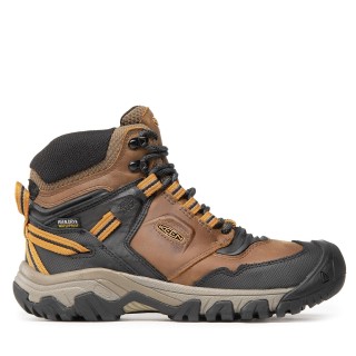 Trekkingschuhe Keen Ridge Flex Mid Wp M 1025666 Braun