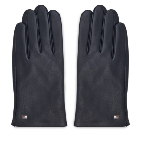 Herrenhandschuhe Tommy Hilfiger Essential Flag Leather Gloves AM0AM11482 Dunkelblau