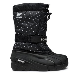 Schneeschuhe Sorel Youth Flurry Print NY3503-010 Schwarz