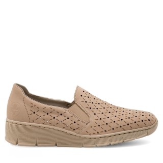Halbschuhe Rieker 53795-60 Beige