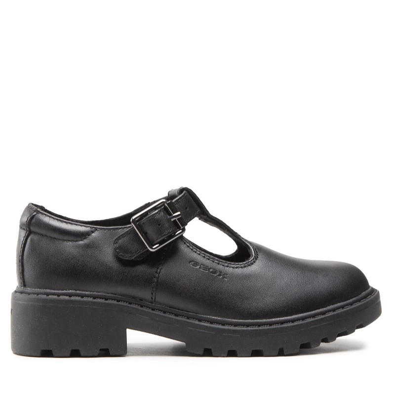 Halbschuhe Geox J Casey G. E J8420E 00043 C9999 M Schwarz