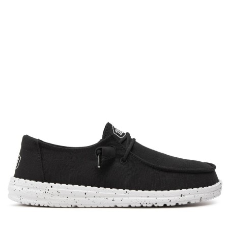 Halbschuhe Hey Dude Wendy Slub Canvas 40063-001 Schwarz