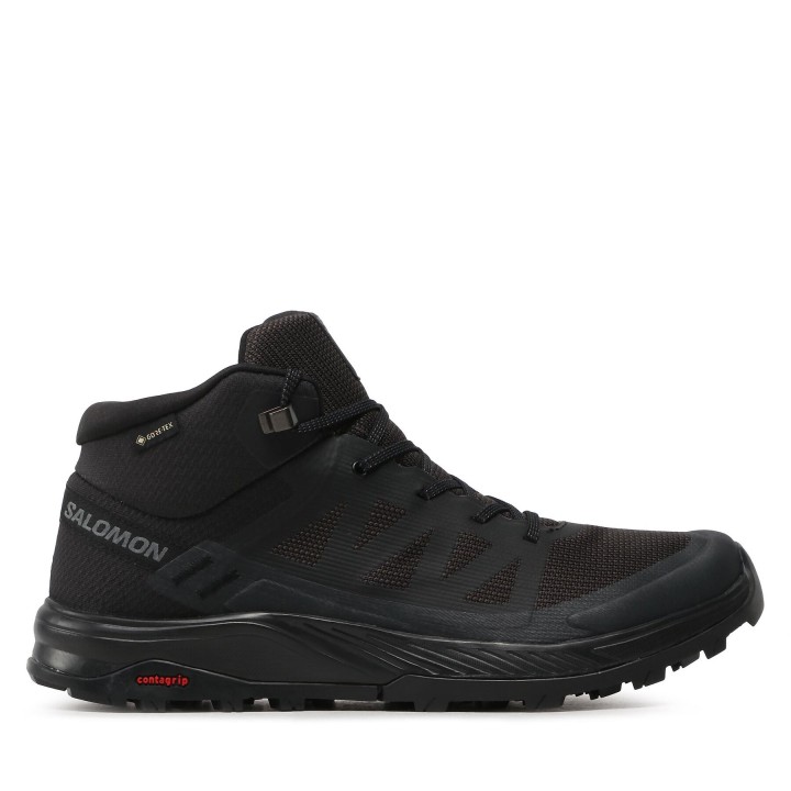 Trekkingschuhe Salomon Outrise Mid Gtx L47143500 Schwarz