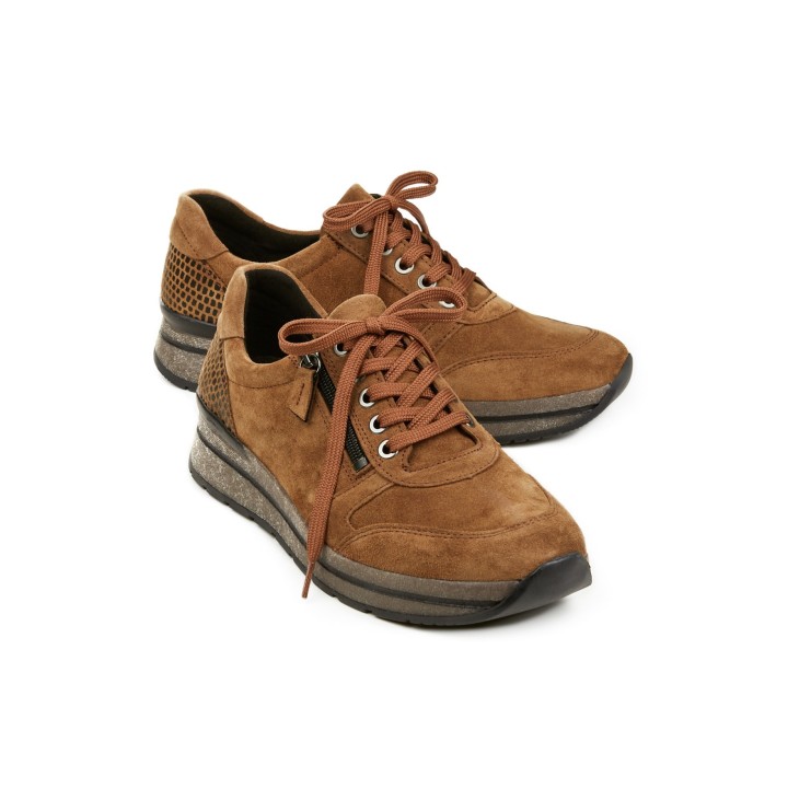 Reißverschluss-Sneaker Fußwarm