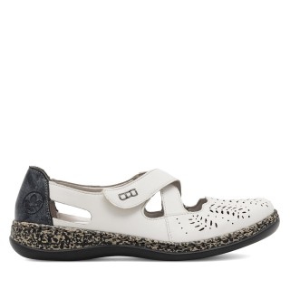 Halbschuhe Rieker 46375-60 Weiß