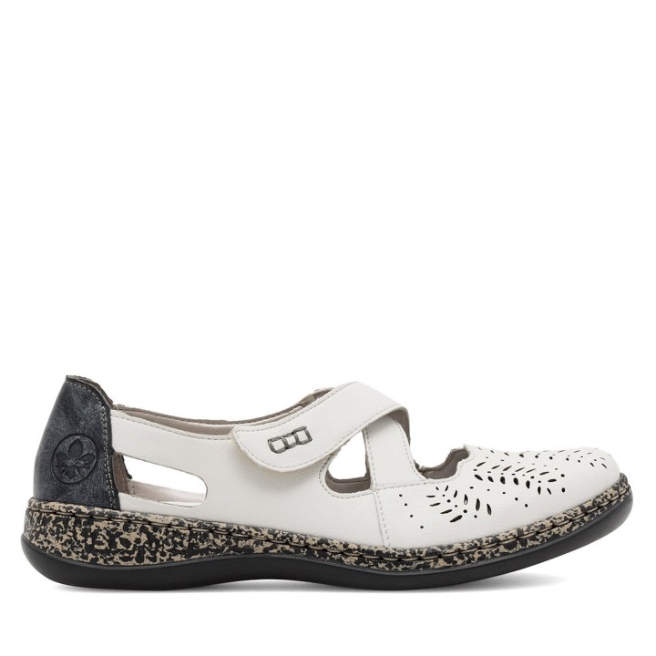 Halbschuhe Rieker 46375-60 Weiß