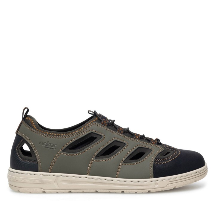 Halbschuhe Rieker 08665-54 Grün