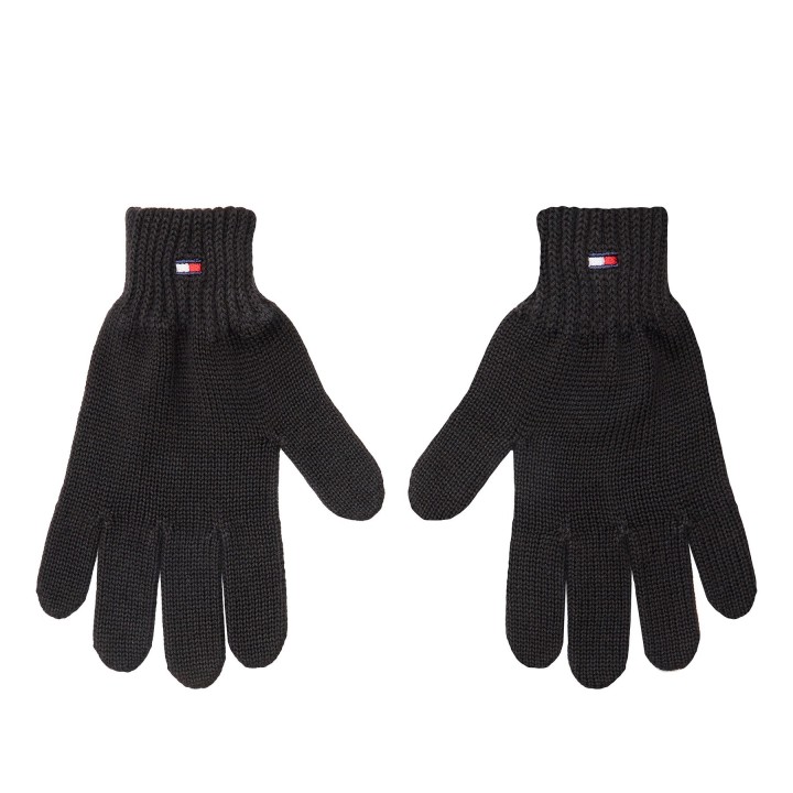 Kinderhandschuhe Tommy Hilfiger Small Flag AU0AU01657 Schwarz