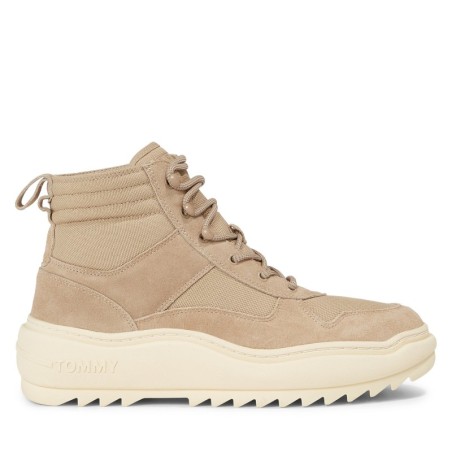Schnürschuhe Tommy Jeans Tjm Mix Material Boot EM0EM01245 Khakifarben
